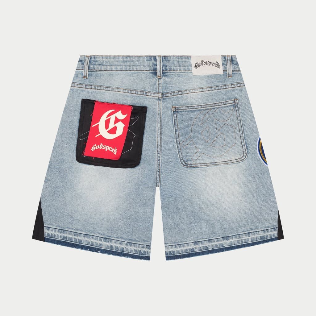 Patchwork Denim Shorts V2