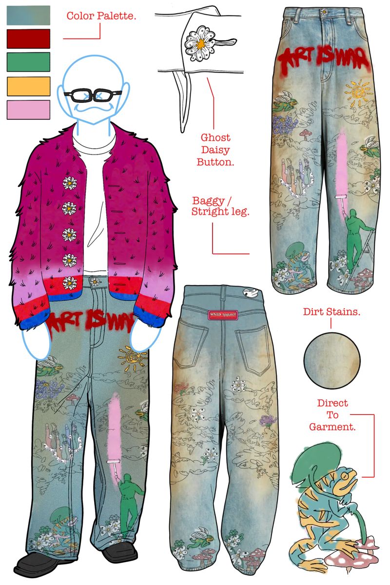 Art is war painter pants