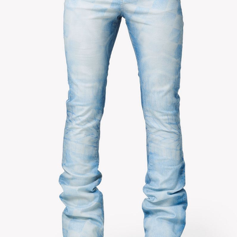 Aqua blue racer denim