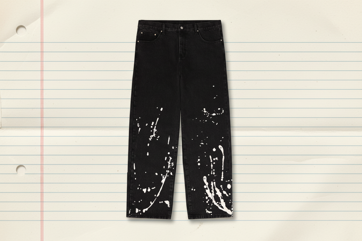 Ghost Paint Denim Pants