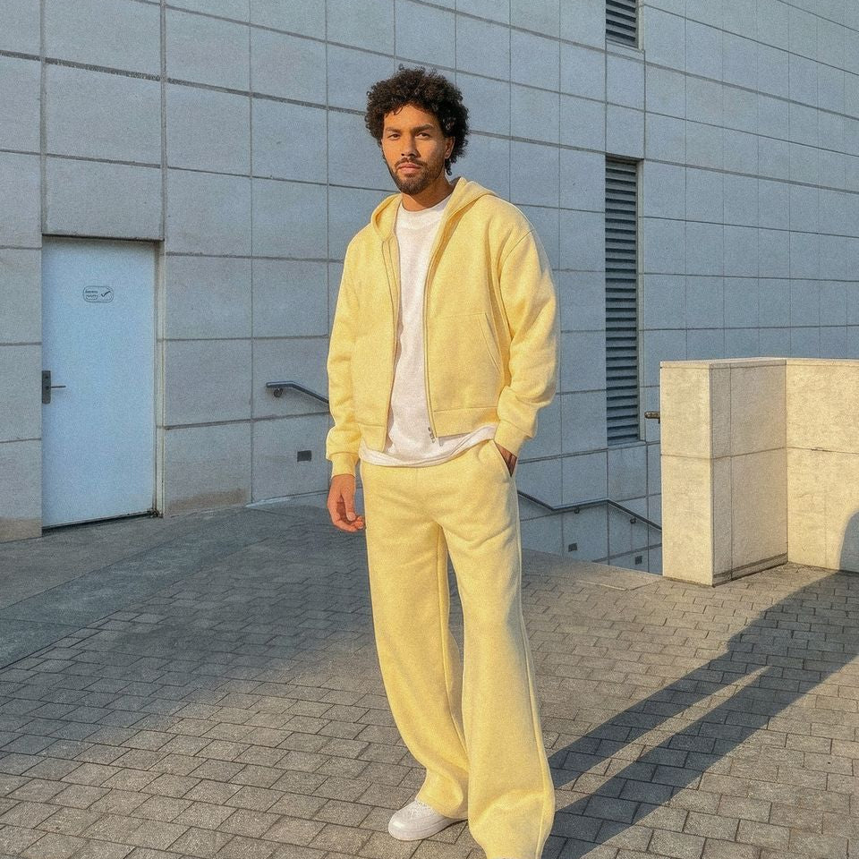 Vintage zip up hoodie set
