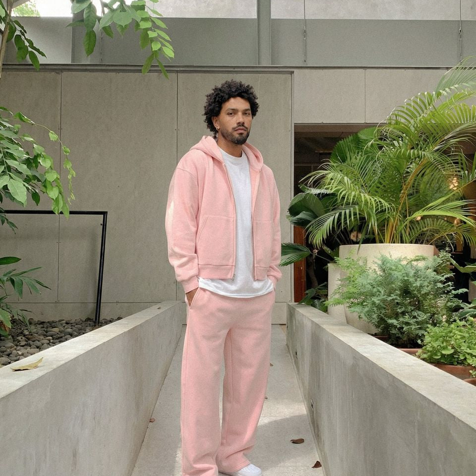 Vintage zip up hoodie set