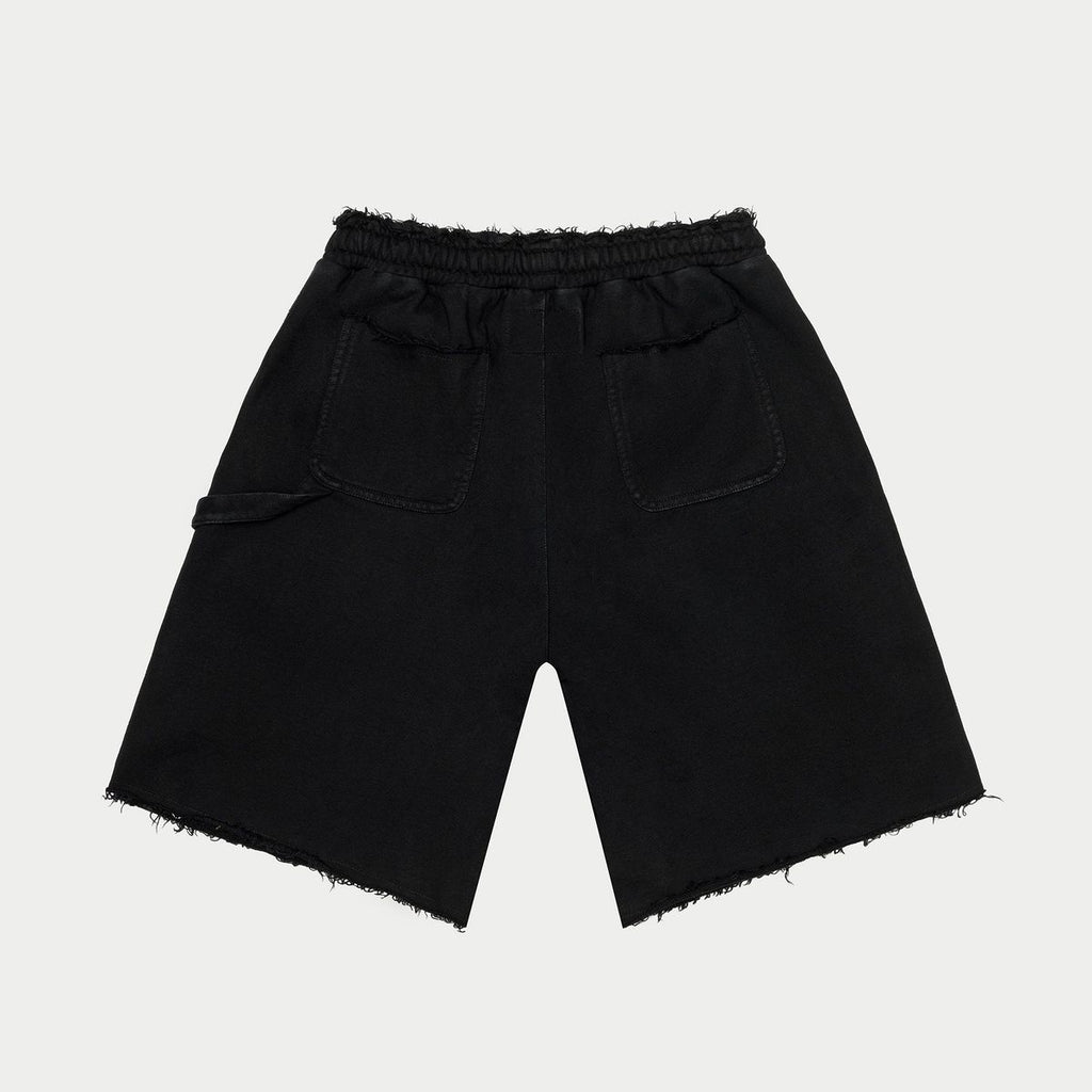 Carpenter Distressed shorts { BLACK}