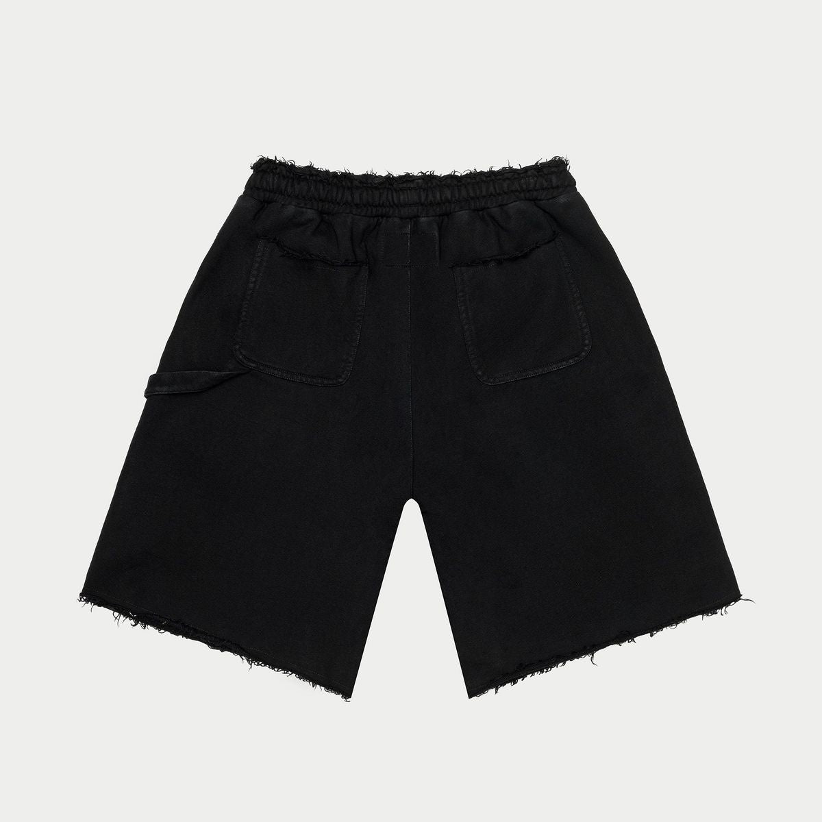 Carpenter Distressed shorts { BLACK}
