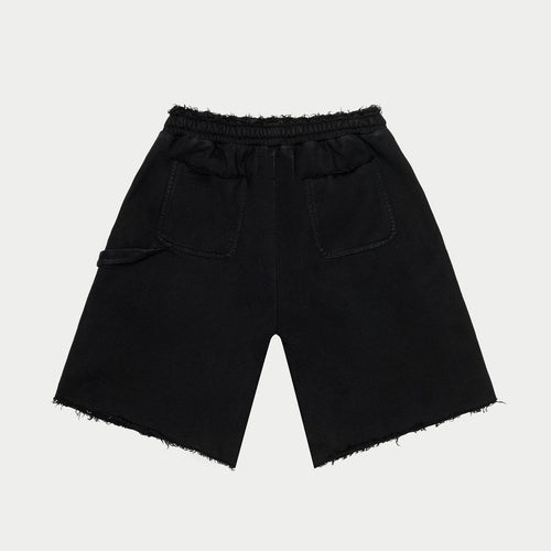 Carpenter Distressed shorts { BLACK}